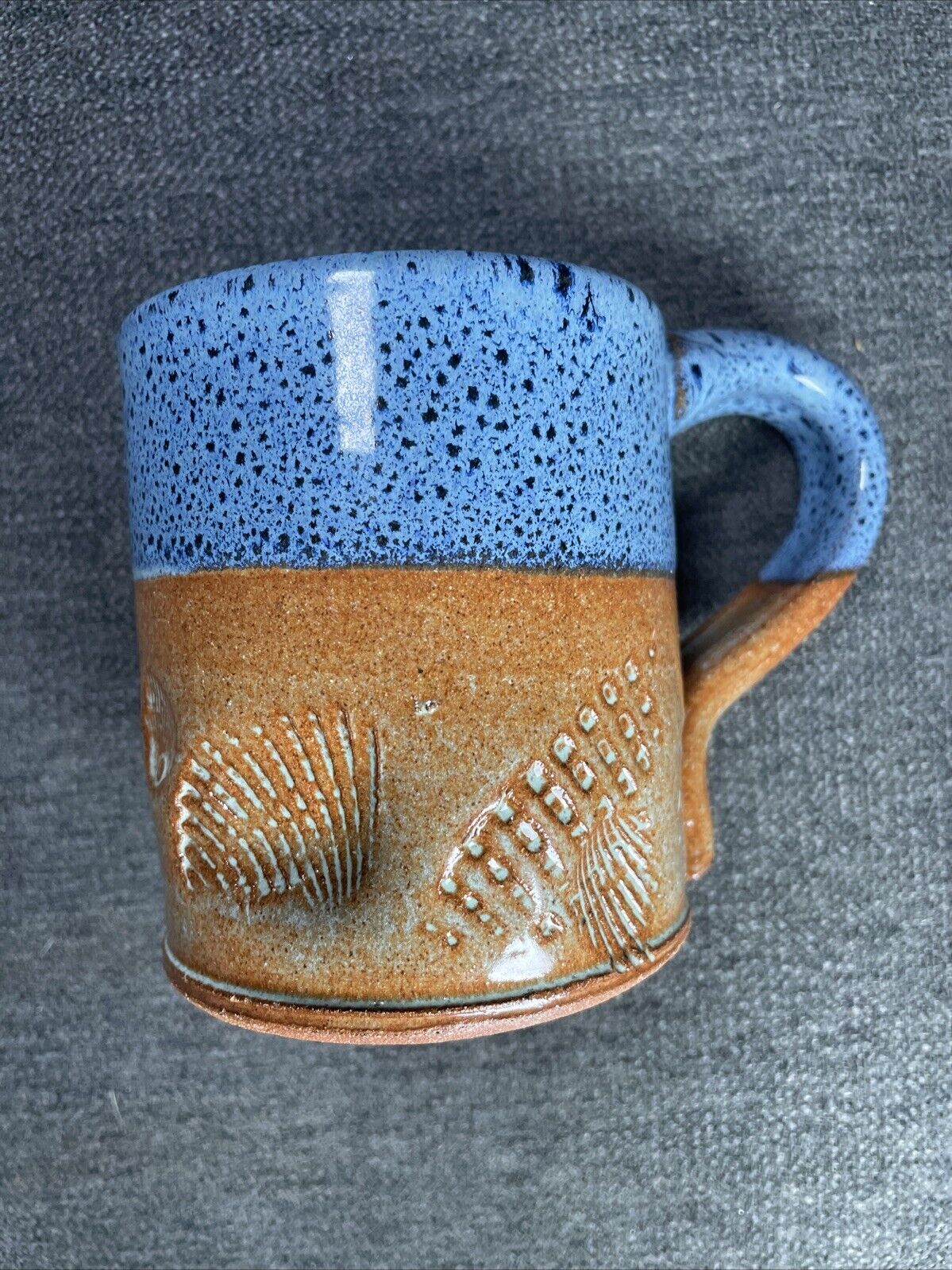 Stoneware Mug Shells Beach Pottery