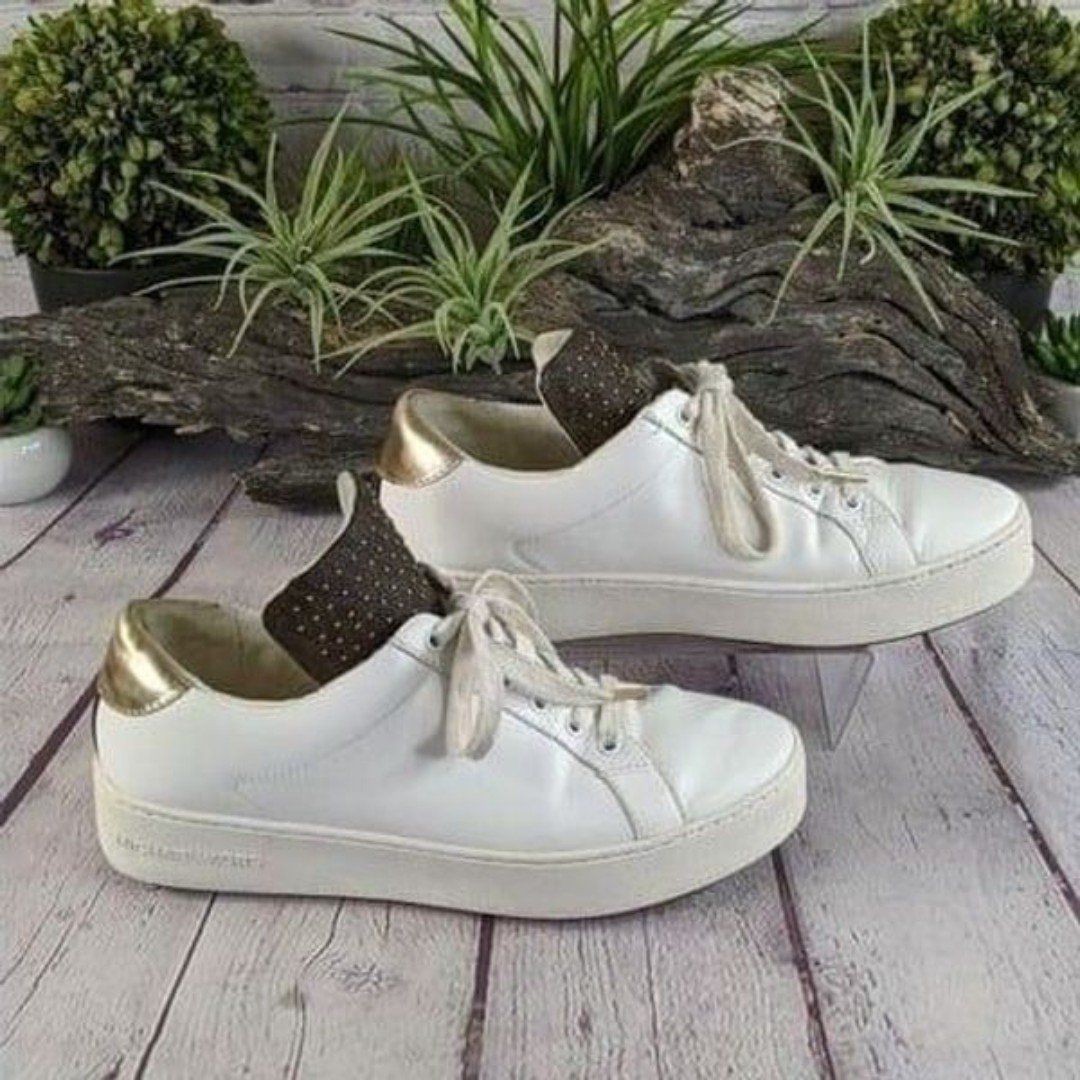 michael michael kors mindy studded leather sneaker