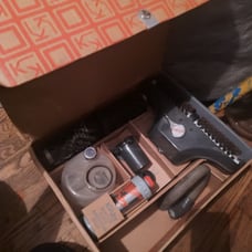 vintage kirby vacuum set/ inbox