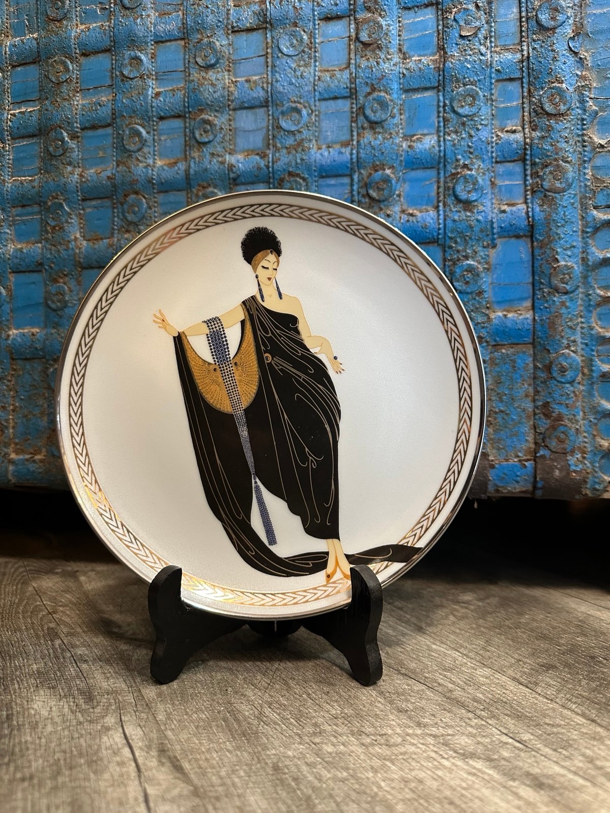 Vintage House of Erte La Merveilleuse Decorative plate