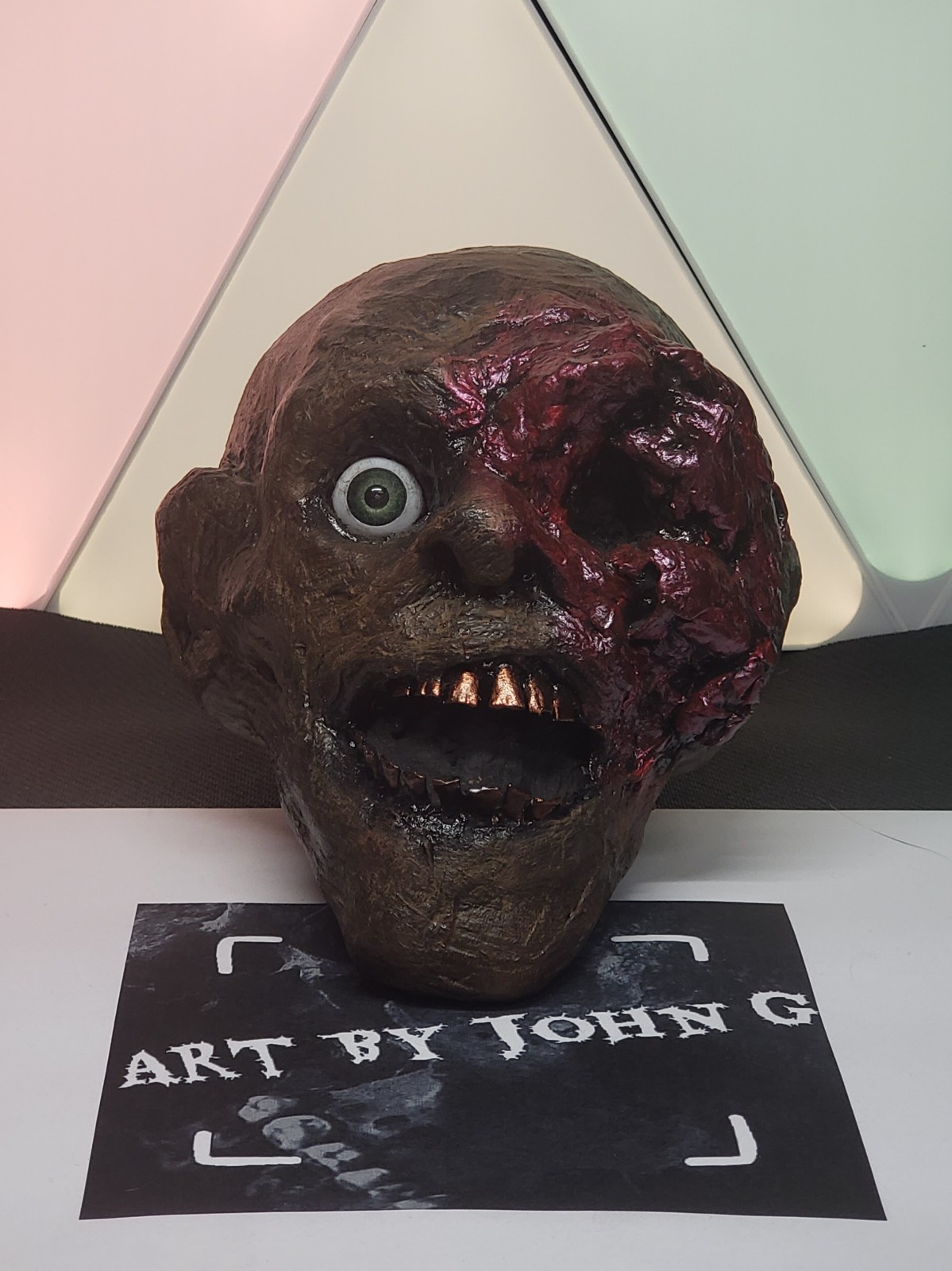 Mummified Head,Haunted,Paranormal,Sideshow Gaff,Muerte,Death,OOAK,Oddity,Spirit