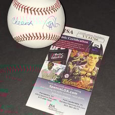 Cheech and Chong autographed baseball JSA COA