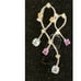 Vintage 14K White Gold Pendant with Genuine Gemstones - No Chain