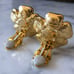 Joan Rivers Crystal Flower Earrings