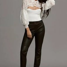 Scotch & Soda Leather Biker Pants Size M