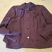 Dialogue Purple Vintage Inspired 3/4 Sleeve Tweed Blazer Jacket Women's XL Used.