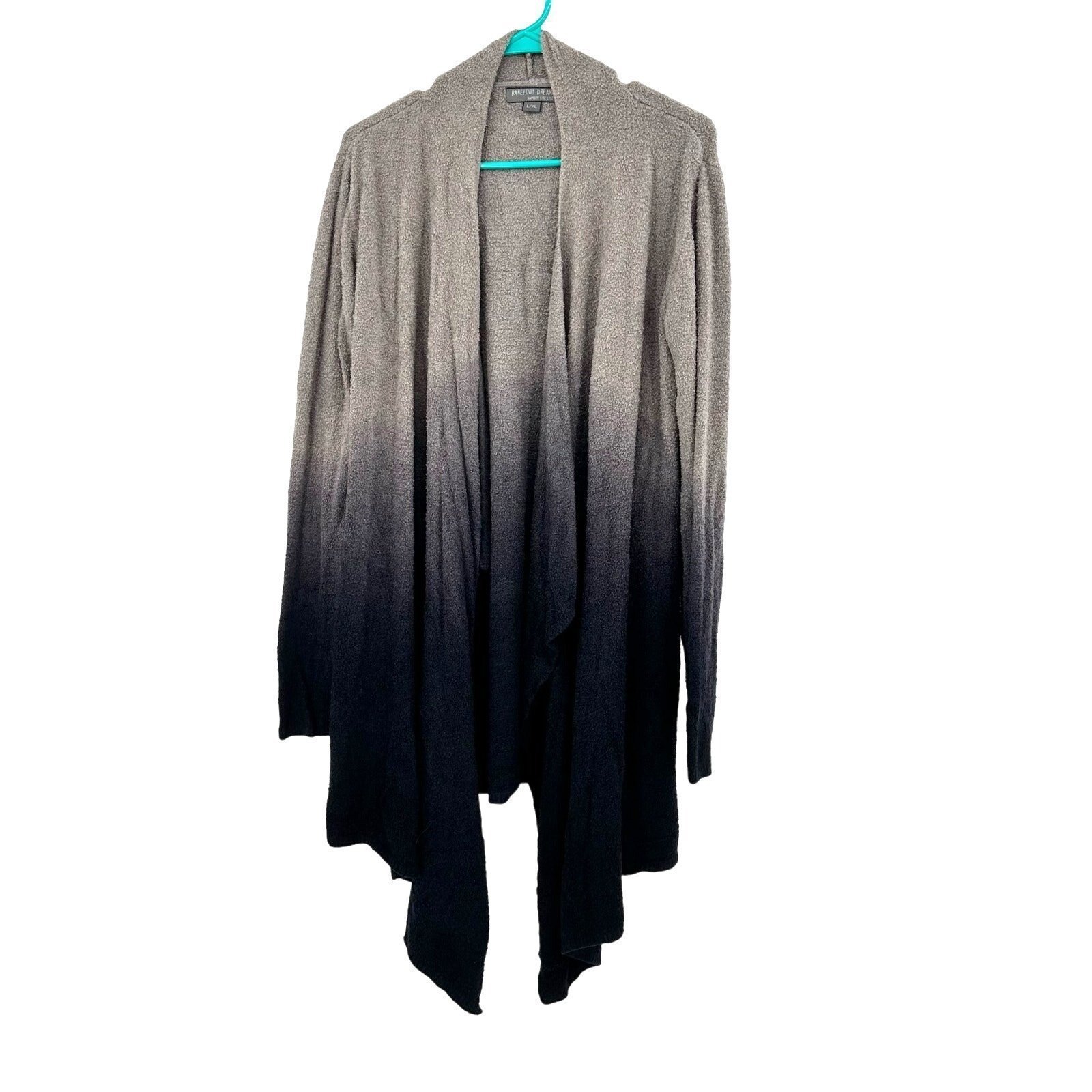 Barefoot Dreams Size Large XL Sweater Open Front Gradient Bamboo Chic Lite