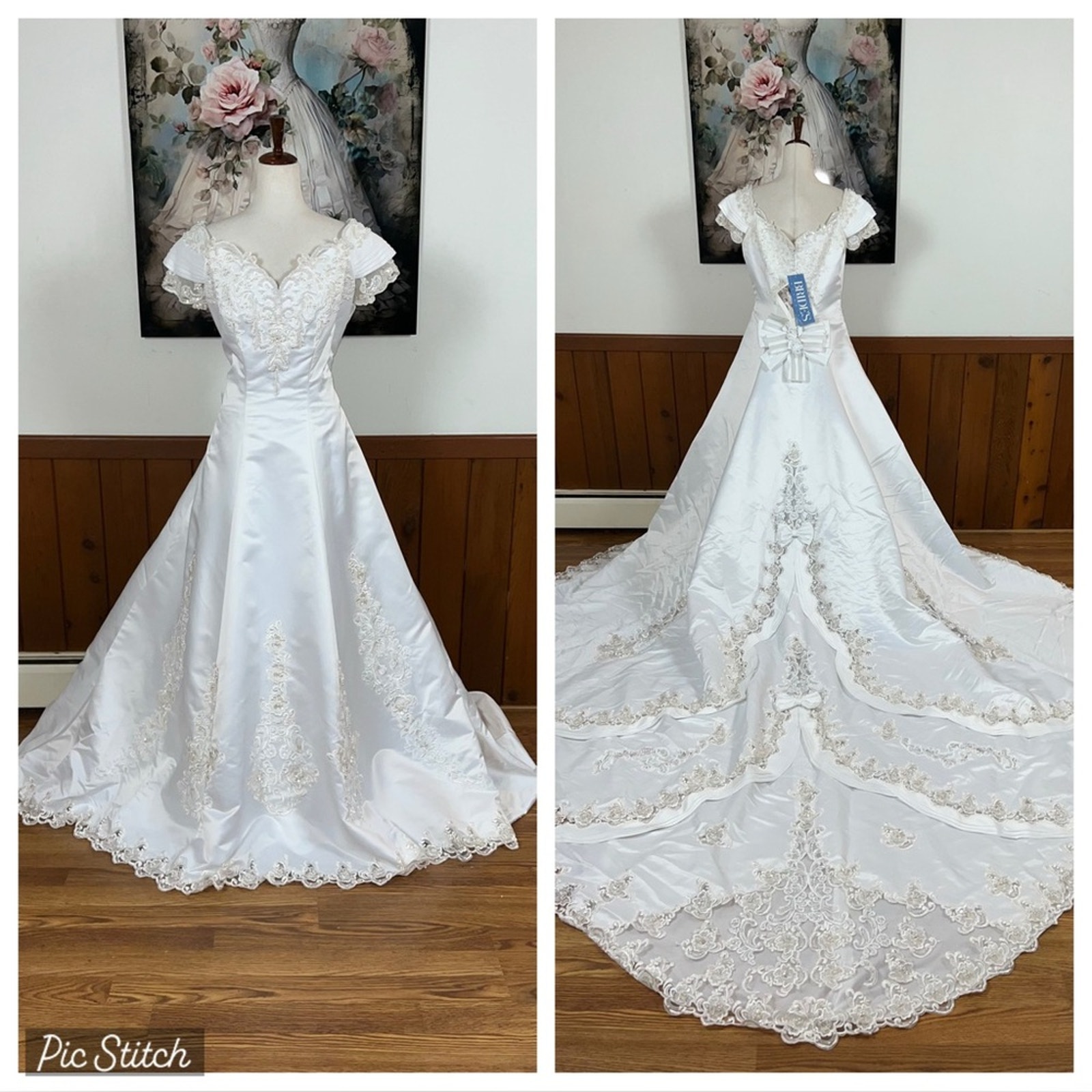 Stunning NEW Vintage Y2K Mary’s Bridal Wedding Gown, Veil, & Sleeves!