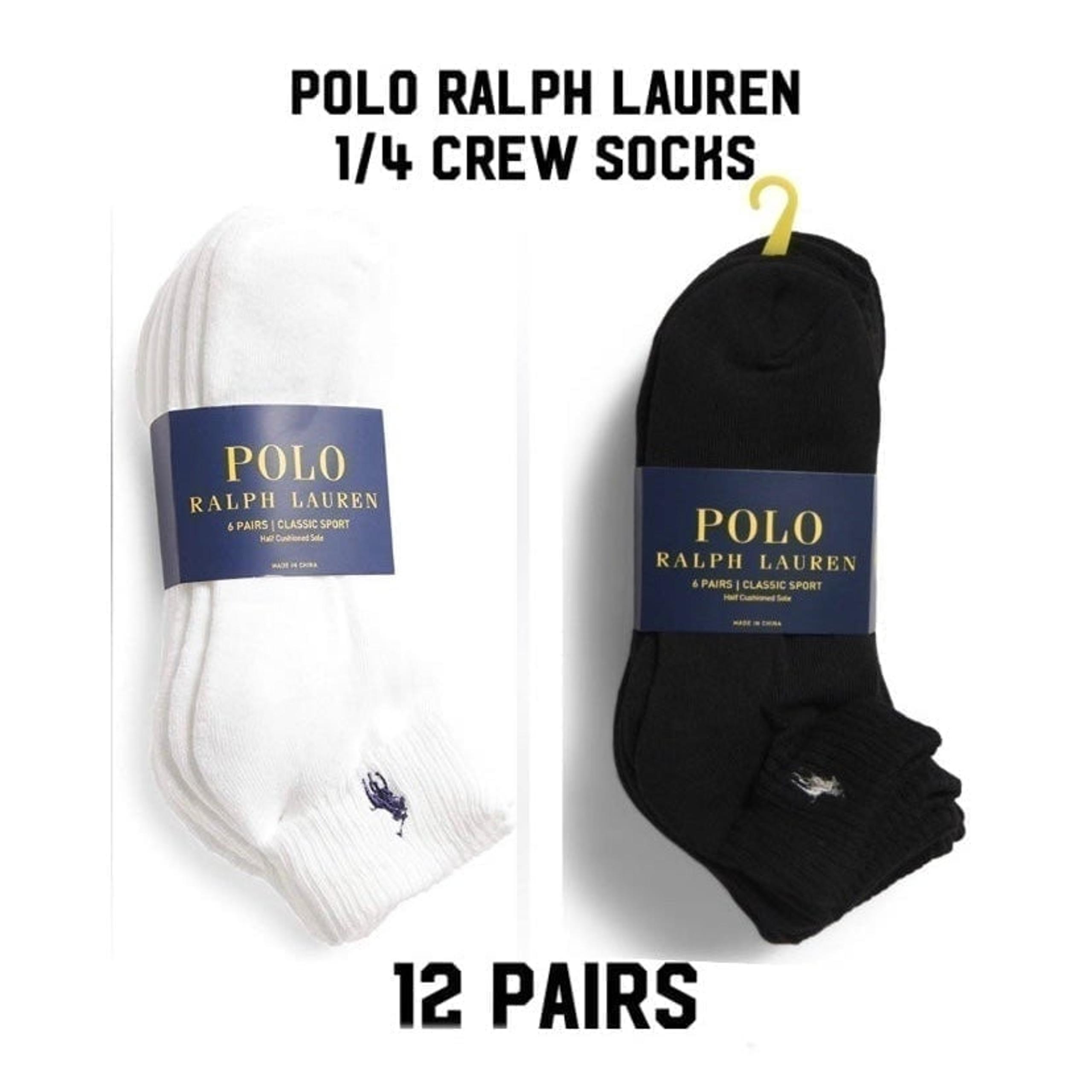 Polo ralph Lauren Quarter Ankle socks 12 pairs