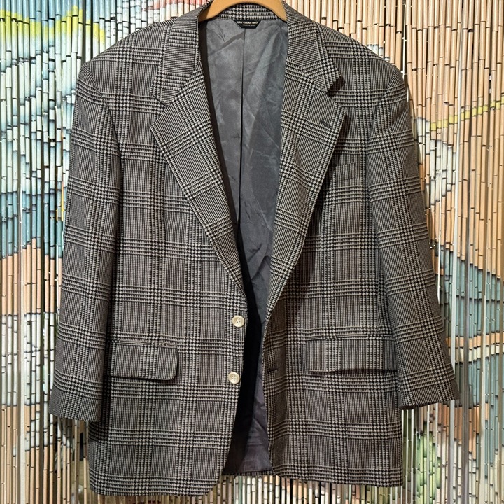 The Men's Store Bloomingdale's Wool Plaid Sport Coat, Brown