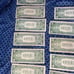 (17) 1 1935F SERIES u.s. mint silver certificates with errors