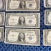 (17) 1 1935F SERIES u.s. mint silver certificates with errors