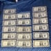 (17) 1 1935F SERIES u.s. mint silver certificates with errors