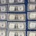 (17) 1 1935F SERIES u.s. mint silver certificates with errors