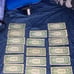 (17) 1 1935F SERIES u.s. mint silver certificates with errors