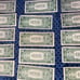 (17) 1 1935F SERIES u.s. mint silver certificates with errors