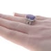 Sterling Purple Copper Turquoise Cocktail Solitaire Ring Textured Sz7 3/4 LX2523