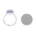 Sterling Purple Copper Turquoise Cocktail Solitaire Ring Textured Sz7 3/4 LX2523