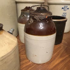 Antique canning western stoneware jars
