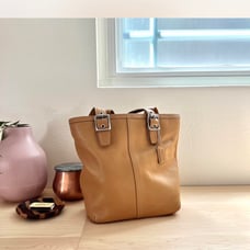 Coach leather tote bag