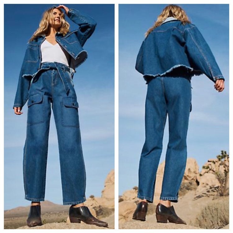 HappyXNature High Rise Mom Blue Jeans