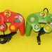 2 Nintendo GameCube /Wii CONTROLLERS MARIO RED & LUIGI GREEN BRAND NEW