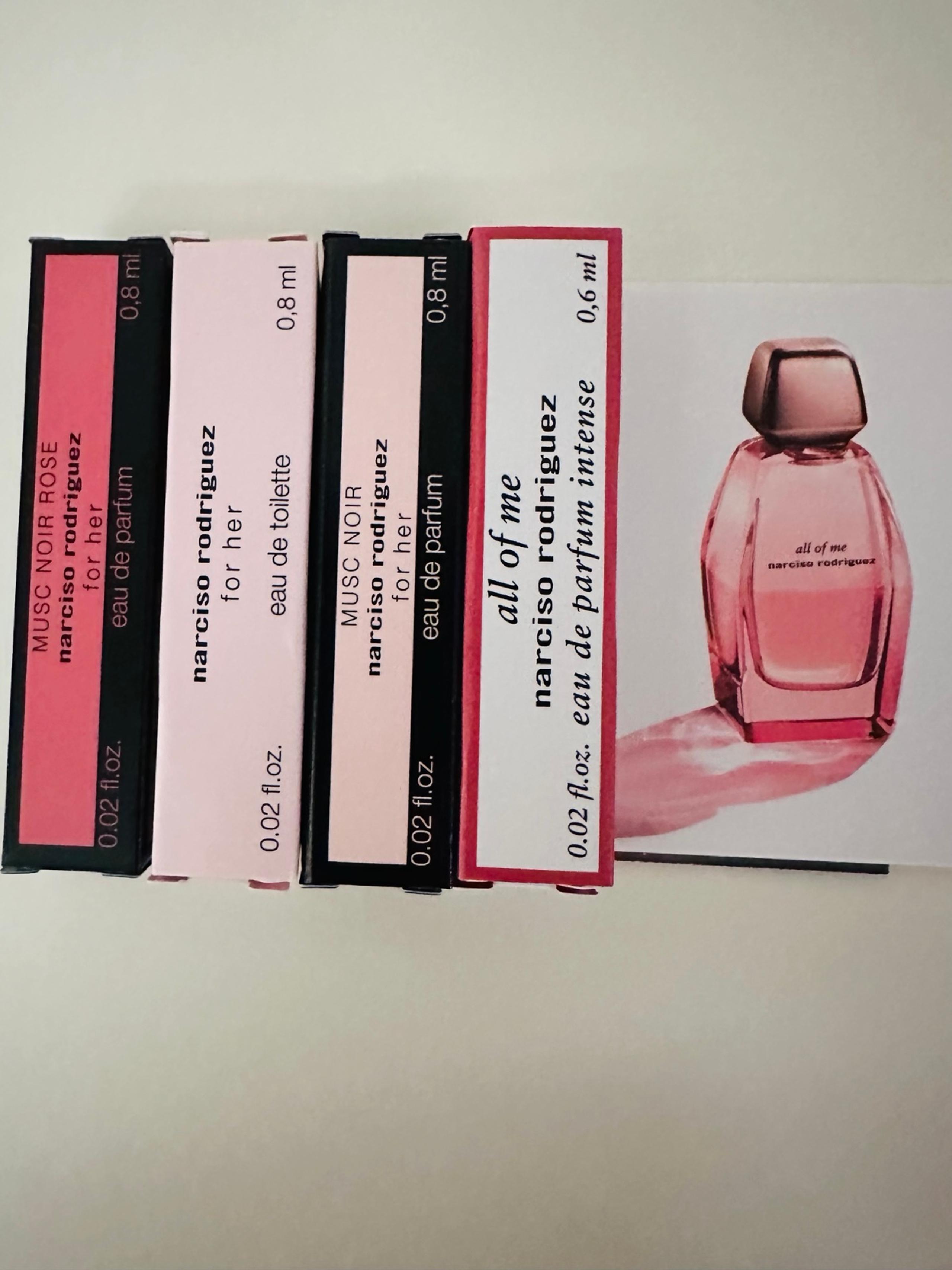 NARCISO RODRIGUEZ Perfume Collection (4pc) Sample Size