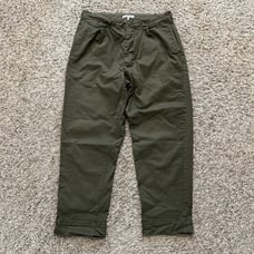 Alex Mill Army Military Double Pleat Cargo Officer Chino Pants 32x26