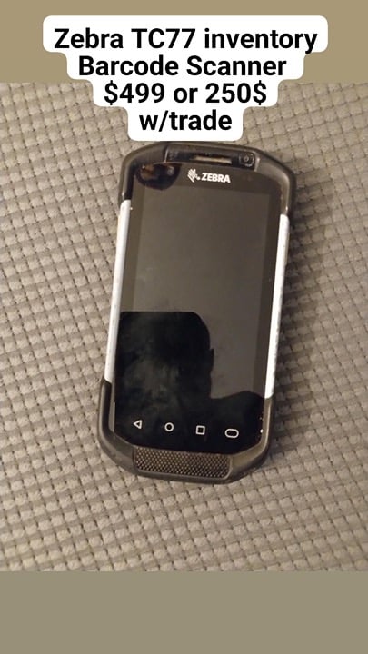 Zebra tc77 scanner