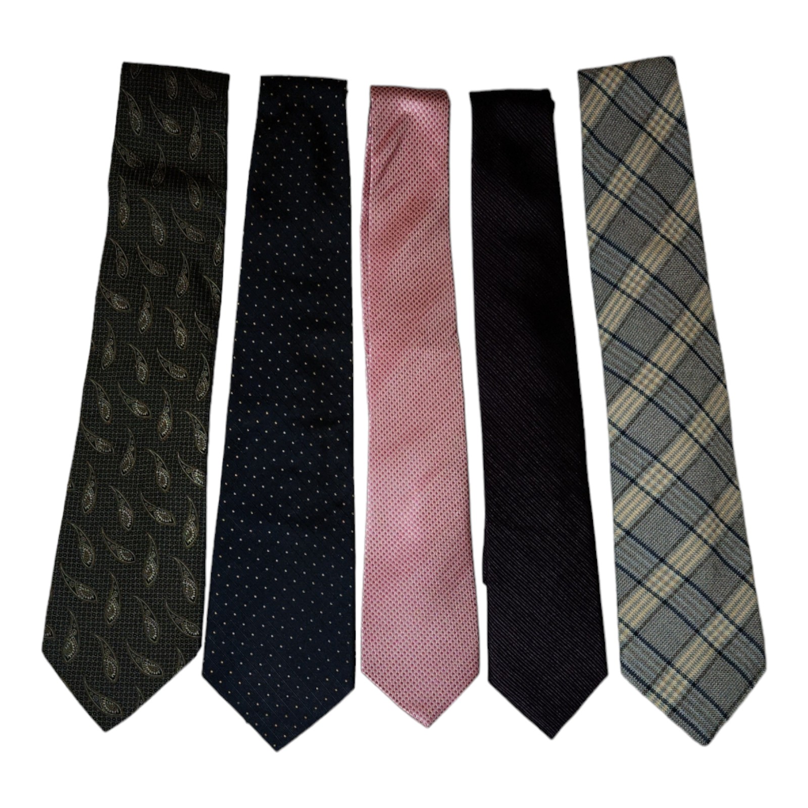 EUC-VGC Men's Necktie Bundle (Coach, Canali, Egara & Lauren Ralph Lauren)