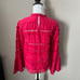 Ulla Johnson Grace Blouse Womens Shirt Top Fuschia Ruffle Long Sleeve NWT Sz 10