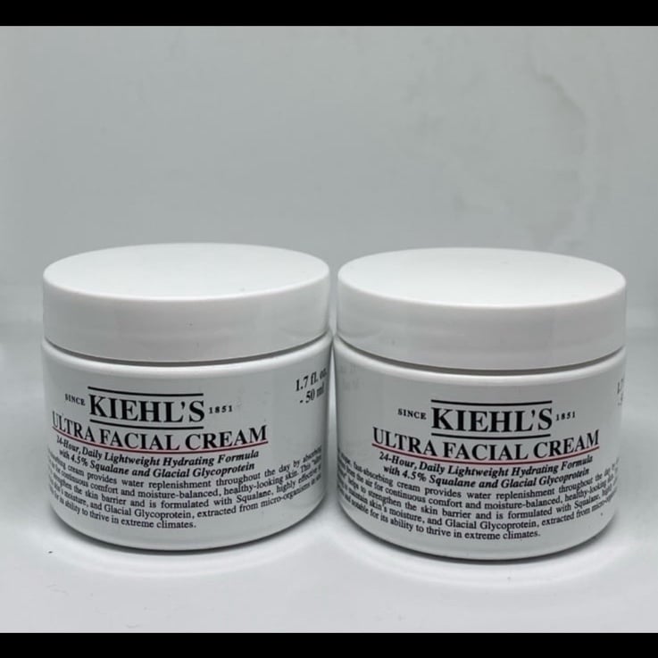 kiehls ultra facial cream full size 50ml/1.7 fl oz each x2 new