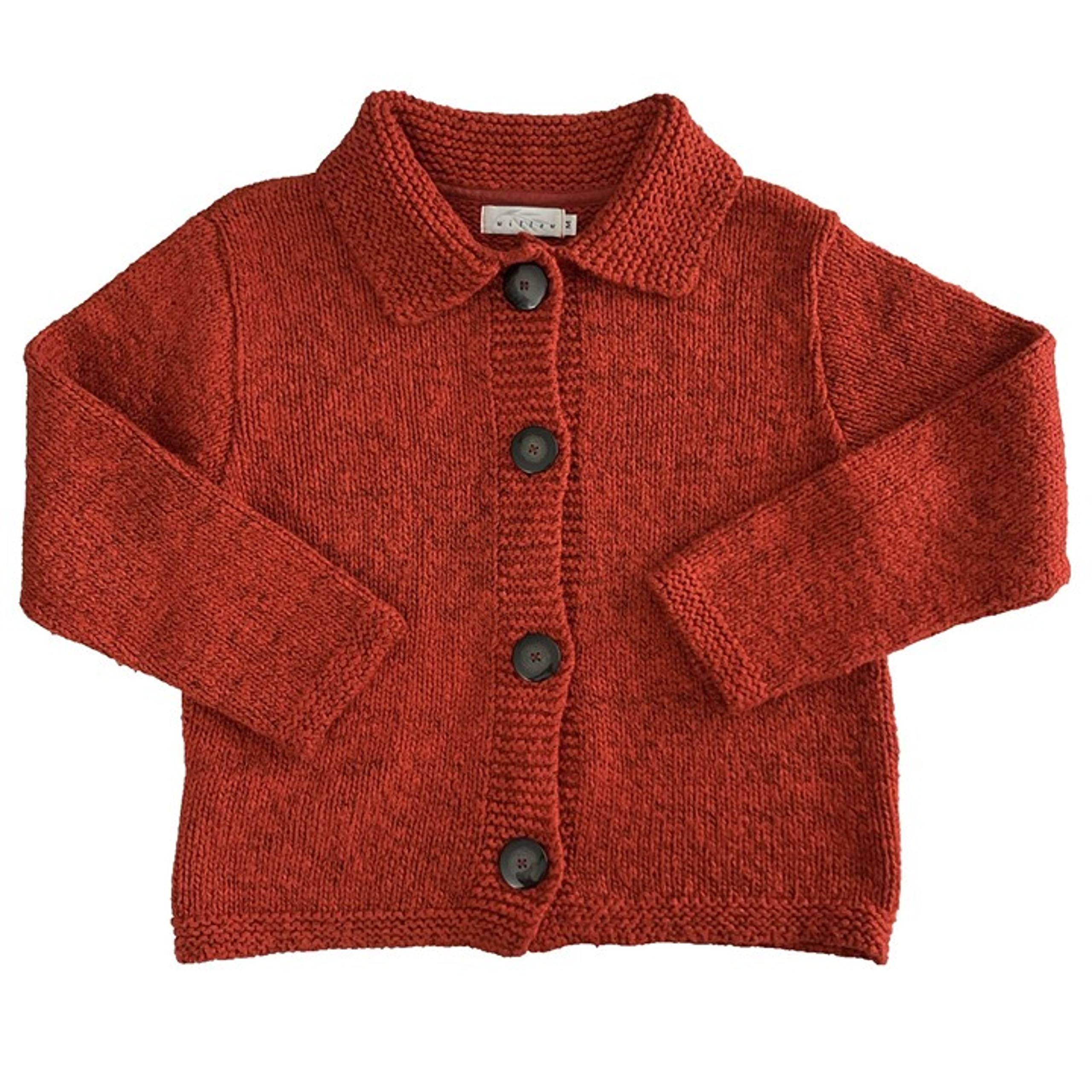 Womens Chunky Boho Indie Scandi Artsy Cotton Cardigan Sweater Size M USA - WILLOW