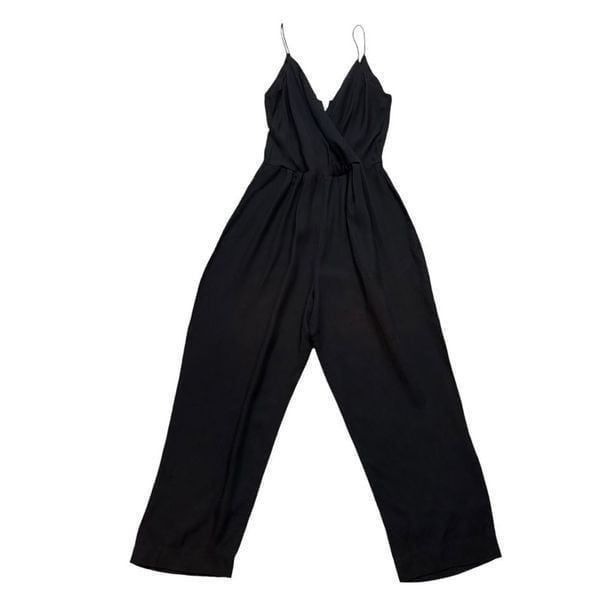 Vintage Ladies 80’s Avon Fashions Black Sleeveless Jumpsuit Size Medium