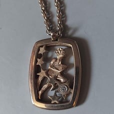 Vintage Zodiac Aquarius PIERRE CARDIN Necklace