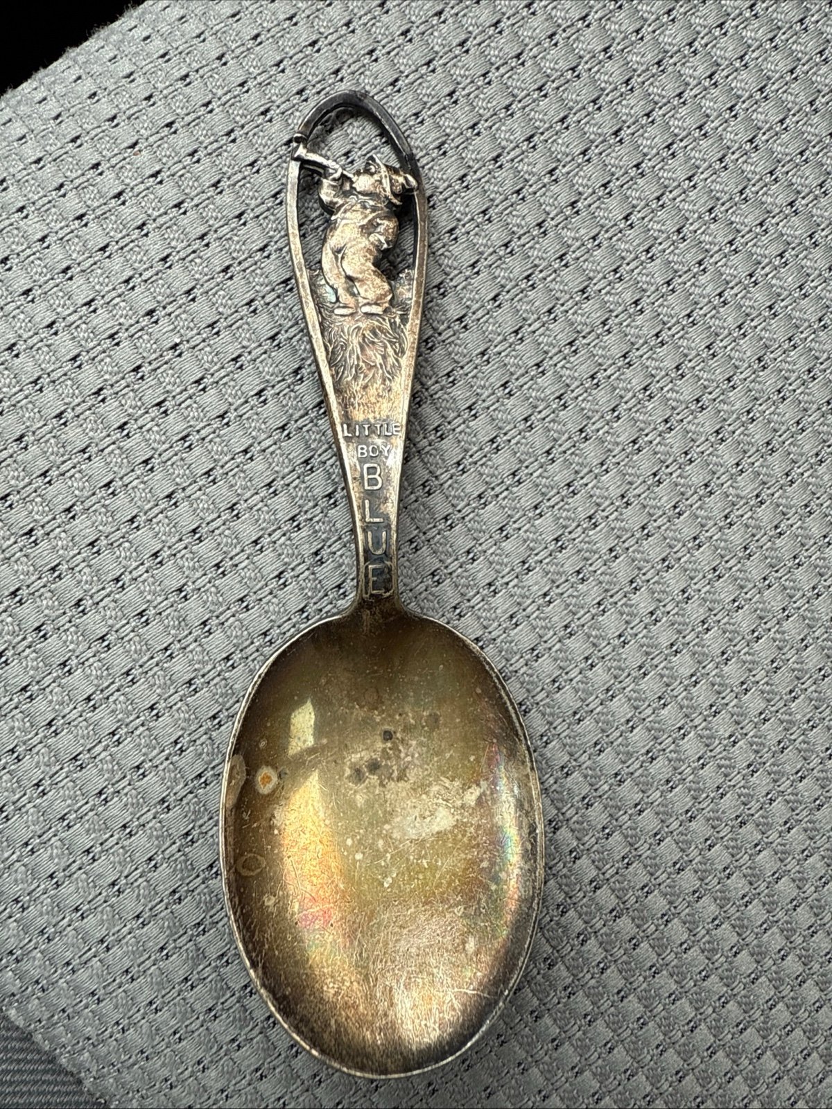 Vintage solid sterling silver baby spoon