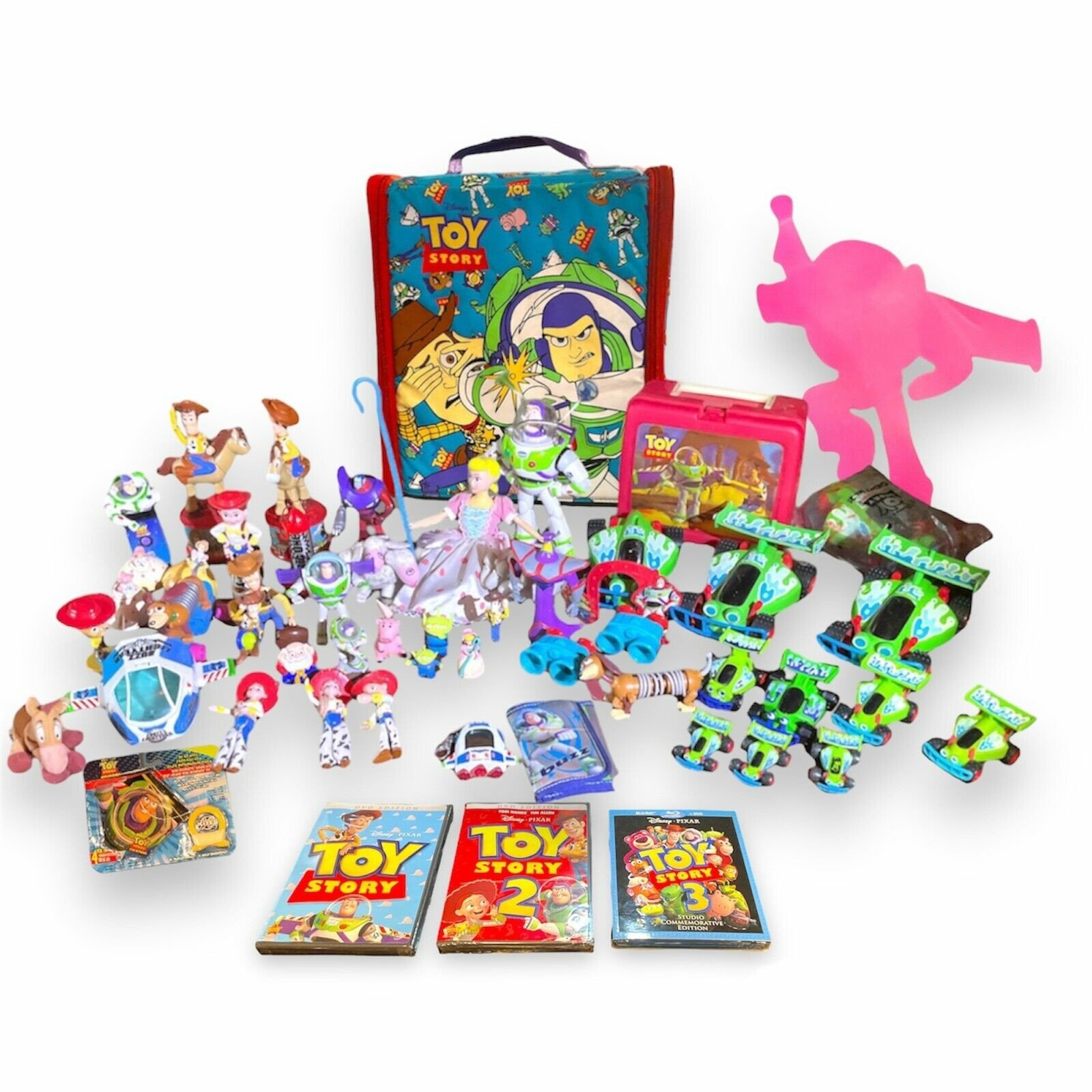 Huge Toy Story Lot Of Vintage Toys Buzz Lightyear Woody Figures & etc.