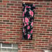 Hustle & Shine Black and Pink Floral High Waisted Two Slit Maxi Skirt