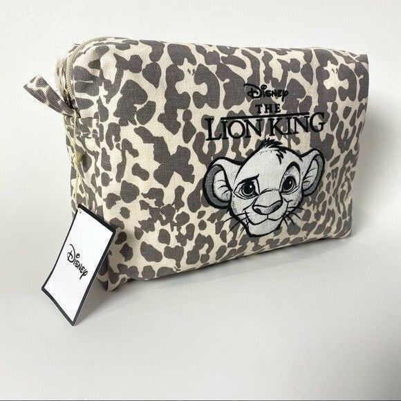 Disney Lion King Simba Extra Large Cosmetic Makeup Travel Bag Case new with tags