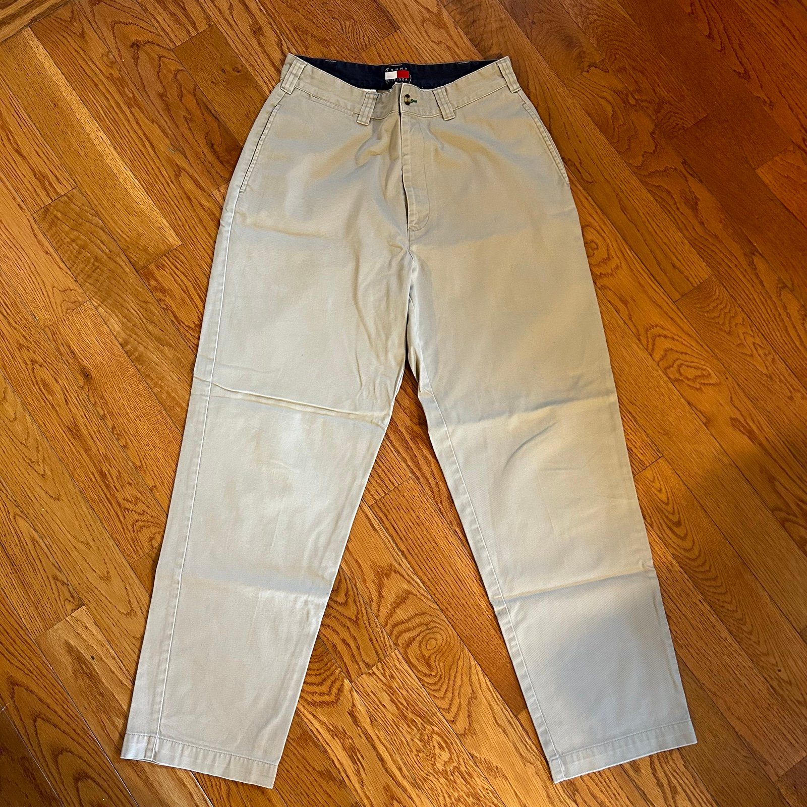 1999 Tommy Hilfiger Khaki Pants Oversized Boot Cut Retro Vintage Size 32 x 32