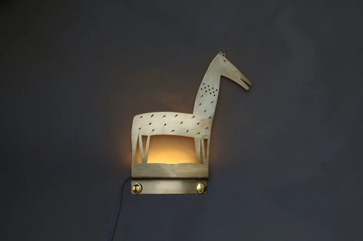 9.3.1 Set of 2 wall lamps in a shape of a Horse, Animal Lamp, Night light