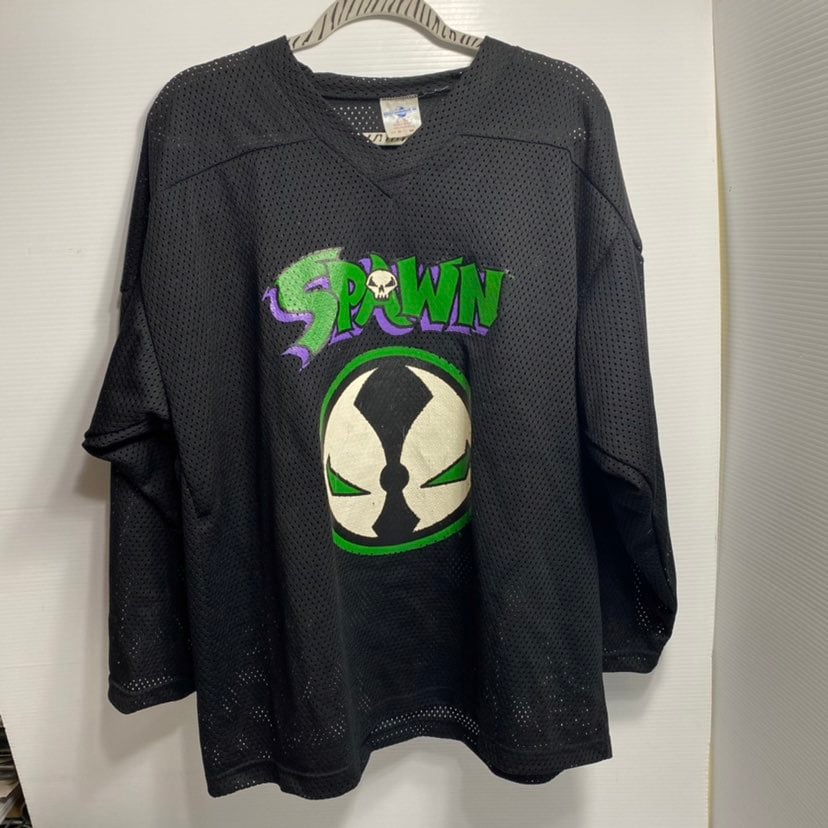 Vintage Spawn Hockey Jersey Size Large (Super Rare)