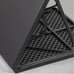 4' Fold-in-Half Adjustable Table, Rich Black