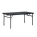 4' Fold-in-Half Adjustable Table, Rich Black