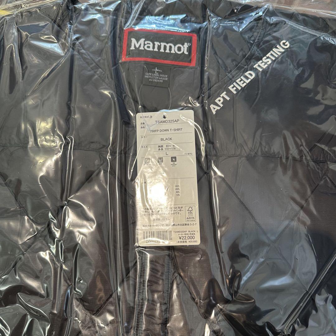 【新発売】今週の市販 L STABRIDGE Black T-SHIRT DOWN Marmot × ジャケット・アウター