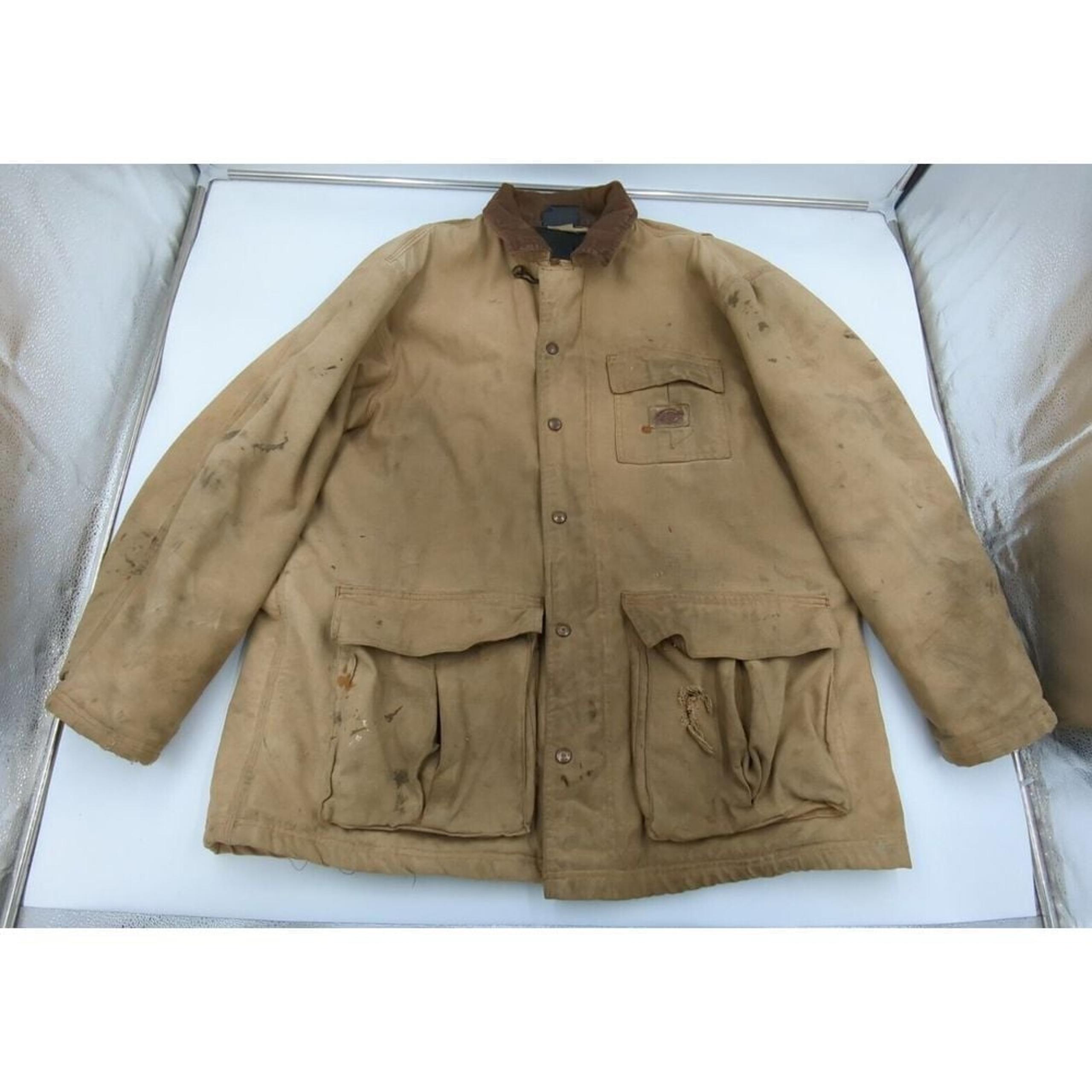 Vintage Dickies Lined Duck Canvas Barn Jacket Chore Coat Men XL Distressed 90s
