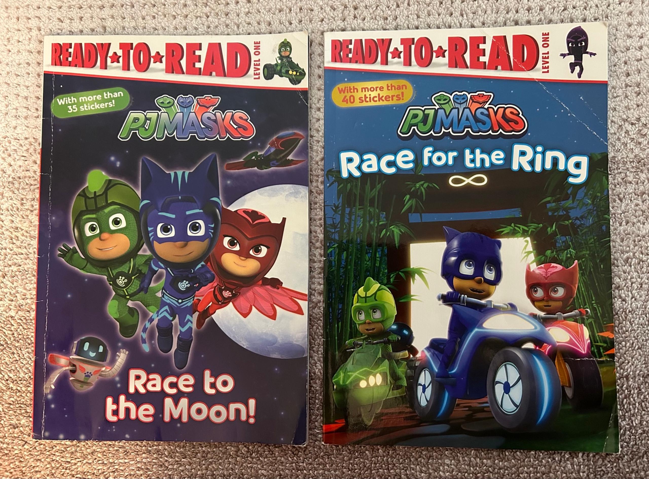 Assorted PJ Masks - Ready•To•Read-Children’s Learning Activity Books - LOT OF 2