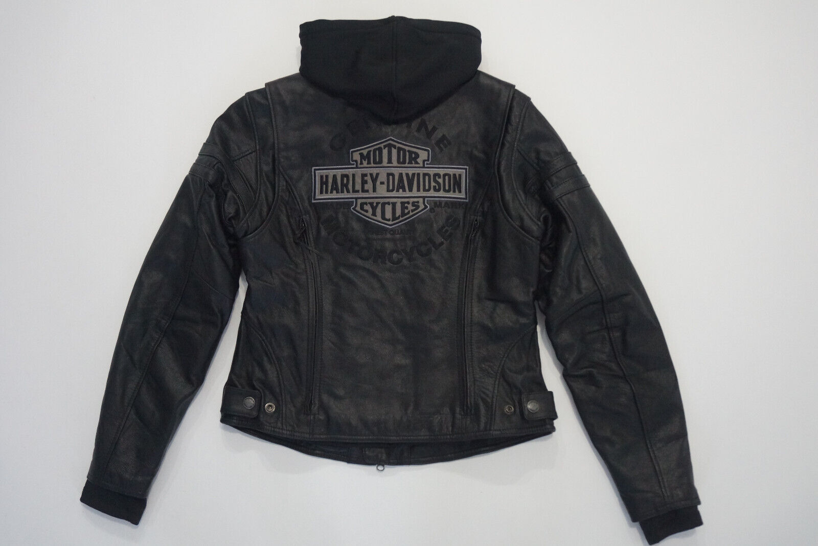 Harley-Davidson Women's Miss Enthusiast Black Leather Jacket 3 in 1 M 98030-12VW