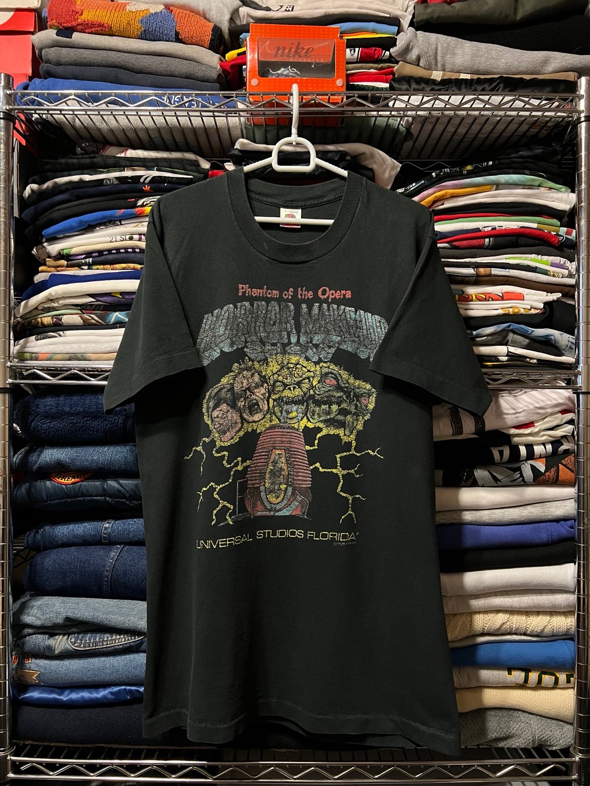 Vintage 1990 universal Horror Make Up shown T-shirt