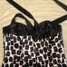 NWT Black And Cream Tube Top Size 4